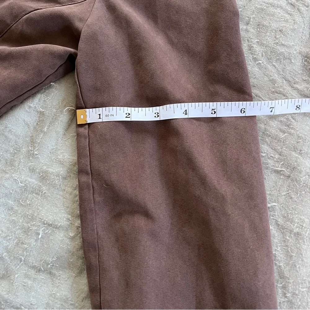 Women’s Jaclyn Smith Brown Faux Suede Button Up Lightweight Jacket‎ Size 12